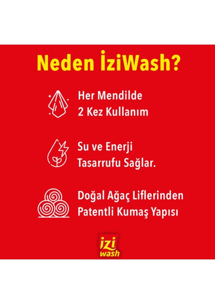 Doğal Renk Koruyucu Mendil, Doğal Renk Ayırıcı Mendil Çamaşır Makinesi için, Yerli Üretim, 72 Adet