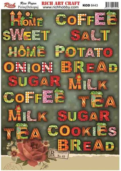 Pirinç Dekopaj Kağıdı | Kod 8443