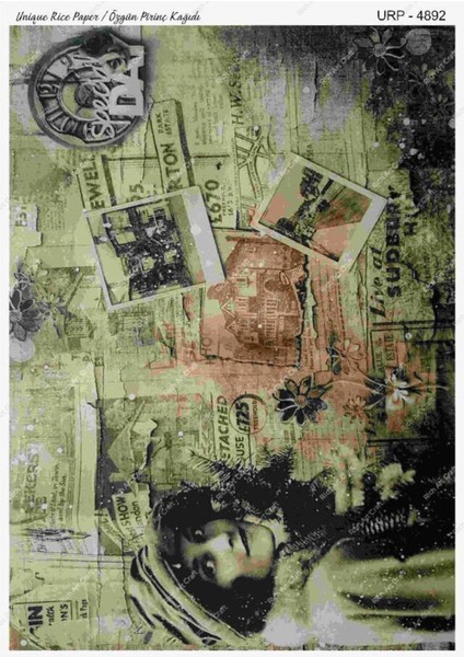 Pirinç Dekopaj Kağıdı | Kod 4892 Unıq Serisi