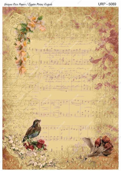 Pirinç Dekopaj Kağıdı | Kod 5089 Unıq Serisi