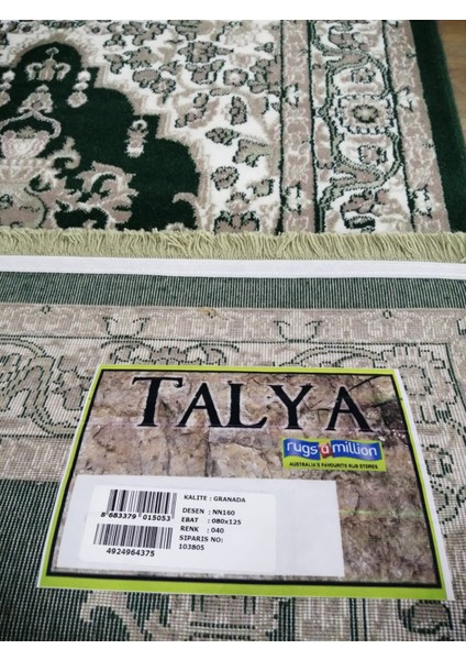 Halı Granada Halı Seccade Kalın Akrilik Dokuma 80X125 cm Yeşil