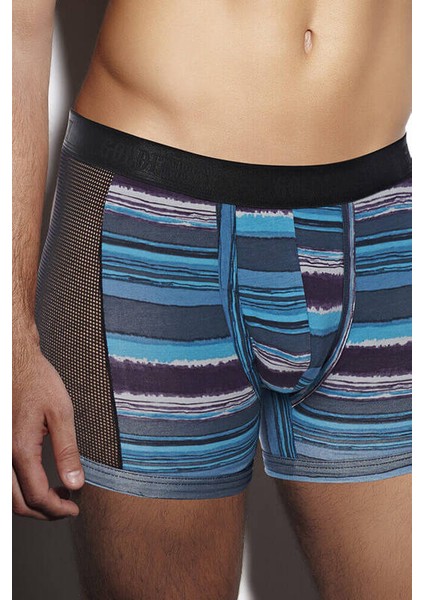 Mavi Çizgili File Transparan Çizgili Boxer 1763 fiyatları