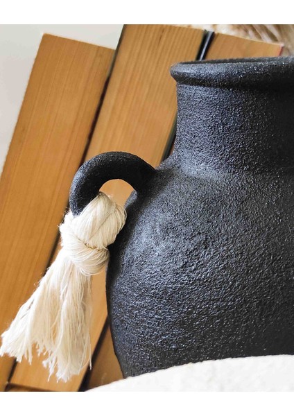 Dokulu Kulplu Dekoratif Vazo ( Küçük Boydur) fırsatları