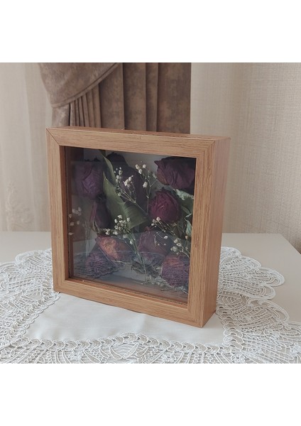 20X20X5 cm Bambu Anı Çerçevesi! Yeni Moda Çiçek Anı Çerçevesi! fırsatları