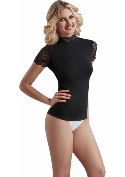 Dantelli Kadın T-Shirt 9363