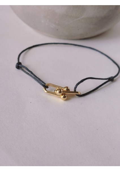 Ataç Model Deri Ipli El Yapımı Gold Füme Gri Renkli Bileklik fiyatları