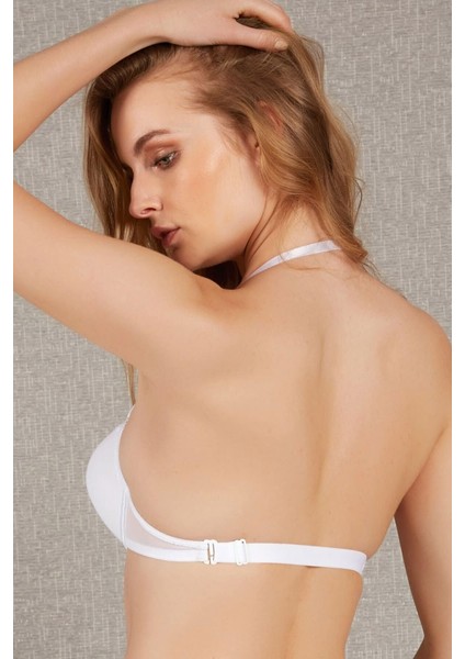 Boyundan Bağlama Sırtı Şeffaf Balenli Desteksiz Sütyen 3747 fırsatları