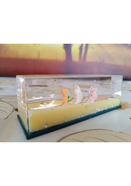 Batmayan Renkli Sulu Figürlü Akvaryum Içinde Lüks Hediyelik,dekoratif Obje, 14X5X4 cm