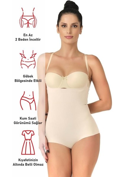 Ten Emay 2723 Lazer Kesim Göğsü Açık Slip Korse modelleri