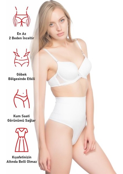 Beyaz Emay 2020 Double String Korse