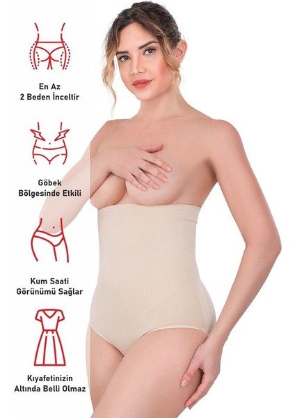 Ten Emay 2080 Yüksek Bel Çıtçıtlı Slip Korse modelleri