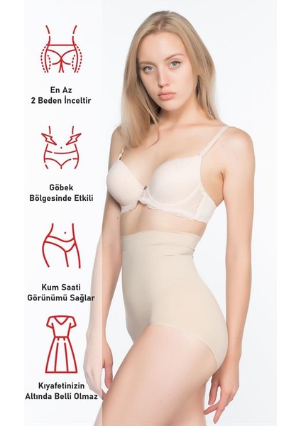 Ten Emay 7024 Ince Yüksek Bel Slip Korse