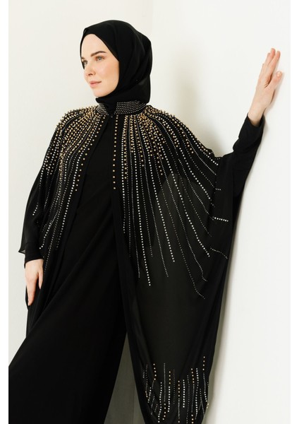 Dubaı Abaya Siyah - 2