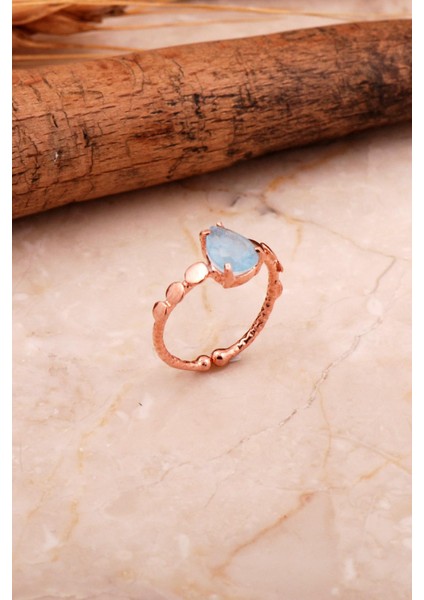 Paraiba Rose Gümüş Damla Yüzük 5788 fiyatları