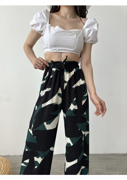 Kadın Yüksek Bel Dökümlü Rahat Kesim Pantolon fiyatları