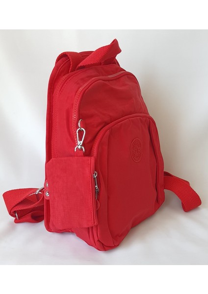 NS1014 Model Nas Bags Kırmızı Renk Su Geçirmez (Waterproof) Kumaş Sırt Çantası modelleri