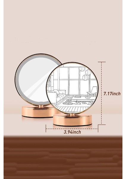 Dekoratif Dokunmatik LED Makyaj Aynası & LED Işıklı Fotoğraf Çerçevesi  3 Mod Ayarlanabilir  Işık