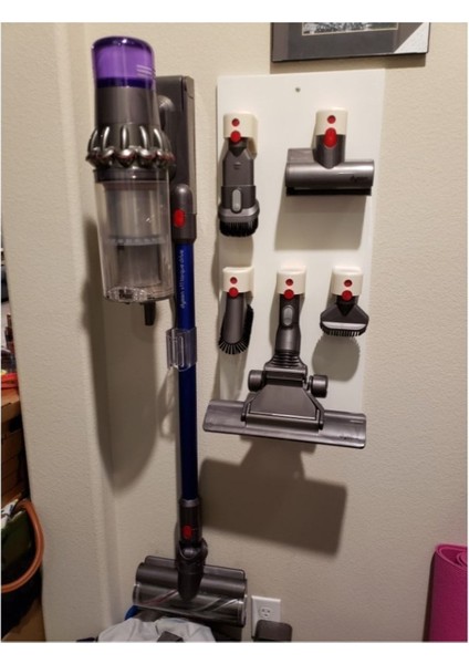 Dyson V6/v8 Süpürge Ucu Aparatları Için Duvar Askısı (2 Adet)