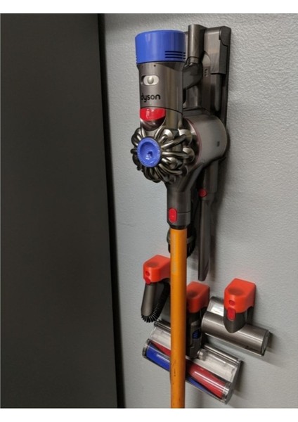 Dyson V6/v8 Süpürge Ucu Aparatları Için Duvar Askısı (2 Adet)
