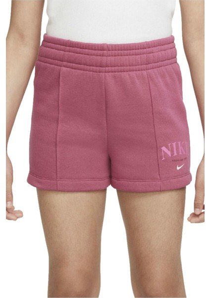 Sportswear Kids Shorts Pink Kız Çocuk Şortu Pembe