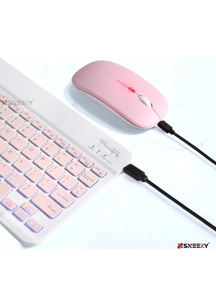 Honor Pad 9 Rgb Işıklı Bluetooth & Wireless Türkçe Klavye Mouse Seti