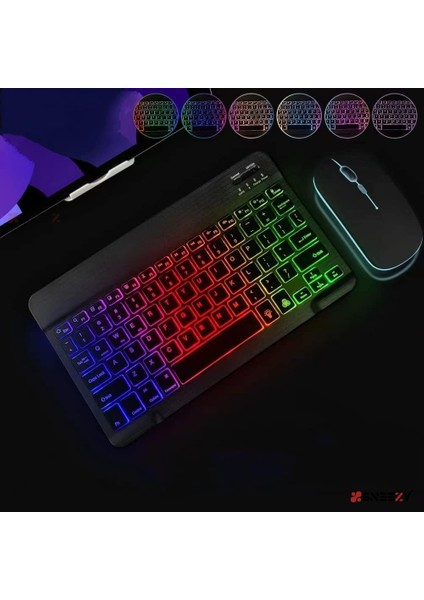 Honor Pad X9 Rgb Işıklı Bluetooth & Wireless Türkçe Klavye Mouse Seti