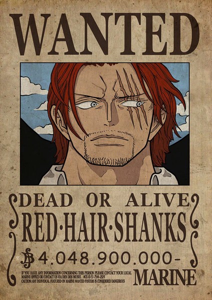 Poster City One Piece Anime Sganks Wanted Posteri - Çerçevesiz Parlak Fotoğraf Kağıdı