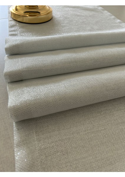 Meral Kurşun Collection Simli Üçgen Runner Gümüş 40 x 160 fiyatları