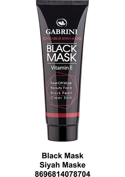 Gabrını Black Soyulabilir E Vitamini Siyah Nokta Yüz Maskesi