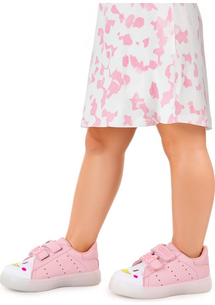 Bart Cırtlı Işıklı Kız Çocuk Spor Ayakkabı Pembe fiyatları