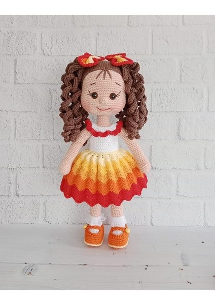 Ateş Kıvırcık Saçlı Karnaval Bebek Amigurumi Organik Oyuncak fiyatları