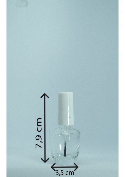 Boş Oje Şişesi 14 ml (3 Adet) Konik Boş Şişe