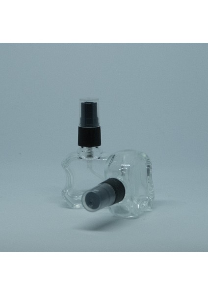 Boş Parfüm ve Kolonya Şişesi 10 ml 5 Adet Boş Cam Siyah Sprey Şişe