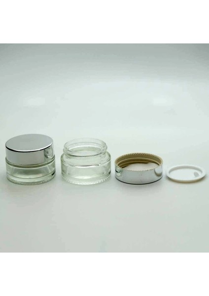Krem Kutusu 20 ml (20 Adet) Boş Şeffaf Cam Kavanozu fiyatları