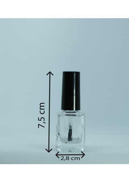 Boş Oje Şişesi 12 ml (3 Adet) Konik Boş Şişe