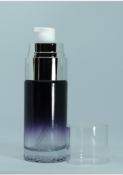 Losyon ve Krem Şişesi 40 ml ( 2 Adet) Siyah Gri Kapaklı Boş Şişe