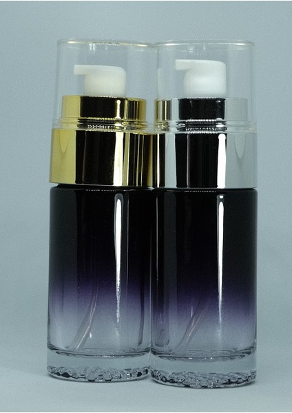 Losyon ve Krem Şişesi 40 ml ( 2 Adet) Siyah Gri Kapaklı Boş Şişe