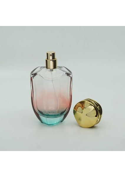 Parfüm Şişesi 100 ml 3 Adet Çift Renkli Oval Model