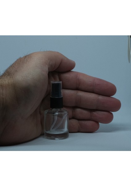 Boş Parfüm ve Kolonya Şişesi 7 ml 10 Adet Boşsilindir Cam Siyah Sprey Şişe