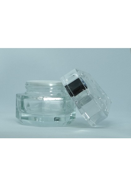 Krem Kutusu 50 ml (2 Adet) Şeffaf Özel Kapaklı Kavanoz