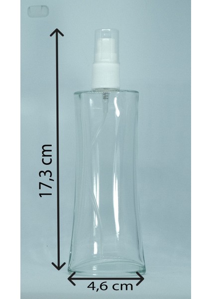 Boş Parfüm Şişesi 100 ml (3 Adet) Şeffaf Kapaklı Eyfel Boş Şişe