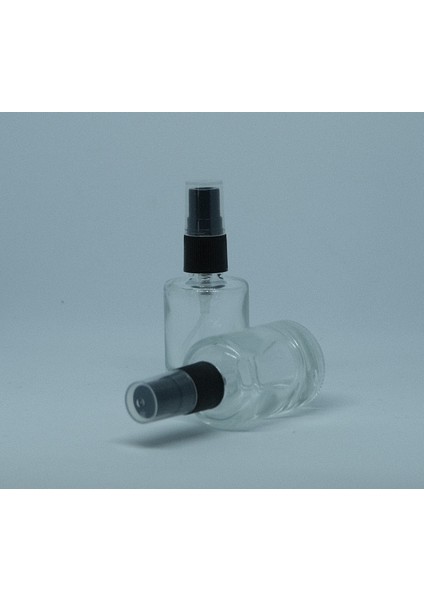 Boş Parfüm ve Kolonya Şişesi 12 ml (10 Adet) Boş Platik Siyah Sprey