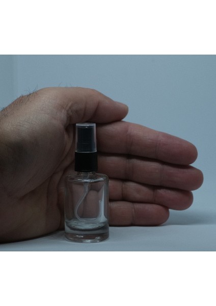 Boş Parfüm ve Kolonya Şişesi 12 ml (10 Adet) Boş Platik Siyah Sprey
