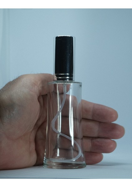 Boş Parfüm Şişesi 50 ml (3 Adet) Gri Kapak Metal Valf Eyfel Boş Şişe modelleri