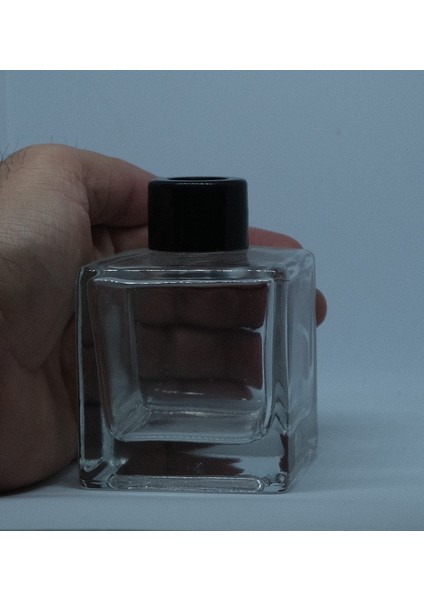 Boş Parfüm Şişesi 110 ml (10 Adet) Kare Bambu Boş Şişe