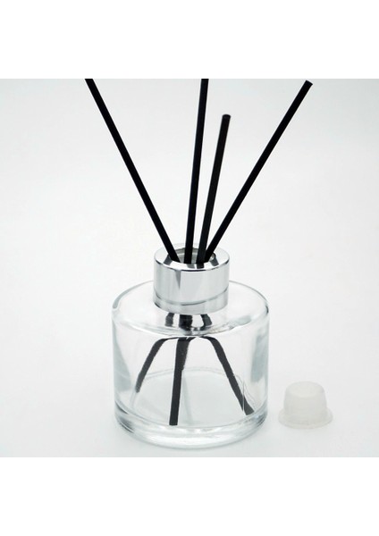 Boş Silindir Bambu 100 ml ( 4 Adet ) Şeffaf Oda Şişesi
