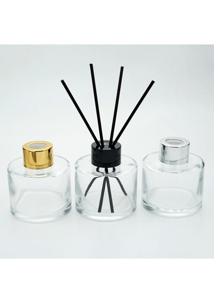 Boş Silindir Bambu 100 ml ( 4 Adet ) Şeffaf Oda Şişesi