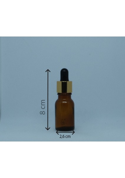 Damlalıklı 10 ml 10 Adet Amber Şişe