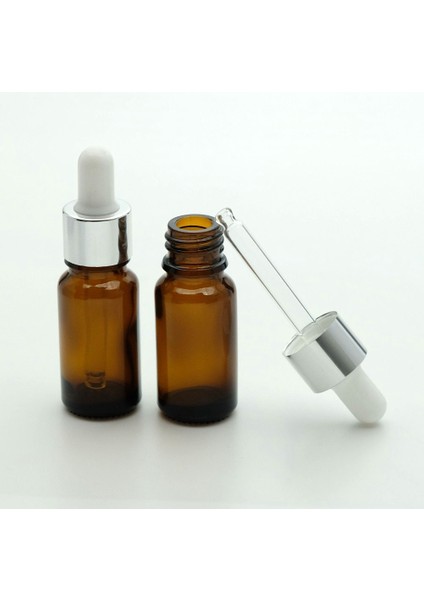 Damlalıklı 10 ml 10 Adet Amber Şişe