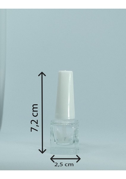 Boş Oje Şişesi 5 ml 3 Adet Boş Cam Şişe
